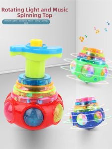 JOYLONG | Spinning Musical Light-up Cartoon Colorful Glowing Gyroscope Toy