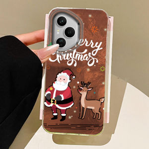 เคสโทรศัพท์ลายซานต้ากวางเอลก์สำหรับ Honor 400 200 90 Smart Pro Magic7 6 5 70 Lite X9a X9c X9b X8a X8b X6c X7b X7c X6b  สุขสันต์วันคริสต์มาส