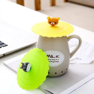 เก็บฟรี คูปองลดค่าส่ง ฝาปิดแก้วซิลิโคน 10 ซม. ตัวการ์ตูนน่ารัก ฝาปิดแก้วกาแฟ ที่ปิดแก้ว กันฝุ่น กันแมลง ทนความร้อน พร้อมส่ง