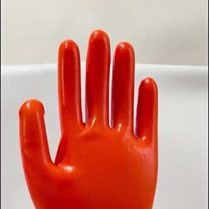 12คู่ วัสดุ PVC ถุงมือนิรภัย กันนํ้ามัน กันน้ำ ถุงมือป้องกันแรงงาน ไนไตรล์หนา ยางทนทาน ถุงมือทำงานหน้างาน