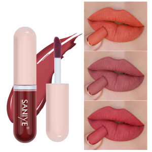 [COD]SANIYE Matte Lipstik Tahan Lama Waterproof Mini Kapsul Murah Lip Matte 6 Warna -💖Catherine