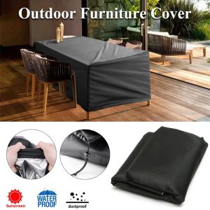 Patio Waterproof Cover Outdoor Garden Furniture Covers Rain Snow Chair Covers for Sofa Table Chair Dust Proof Cover