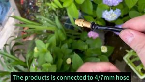 (ชุด 5 ชิ้น) หัวพ่นหมอก หัวพ่นละอองน้ำ หัวหมอก ทองเหลือง พร้อมข้อต่อตรงสำหรับสายไมโคร