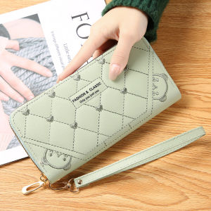 Fashion Womens Long Wallet Large capacity High Quality PU Leather Fabric Trendy and versatile Phone Wallet