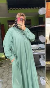 NEW GAMIS JUMBO XXXXXL 5L RAYON TWILL LD 140 BERKILAU INDAH