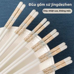 BANKAYI | Heat-Resistant Drop-Proof Slip-Resistant Mold-Resistant Ceramic Chopsticks