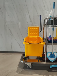 รถเข็นแม่บ้าน รถเข็นสแตนเลส ใส่อุปกรณ์ทำความสะอาจ รุ่นZB-D3633📢 มีพร้อมส่ง