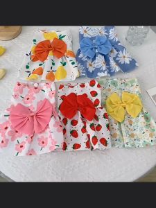 Đầm cho Chó Mèo thắt nơ bằng vải kate dễ thương (mẫu mới)- Love Pets Shop