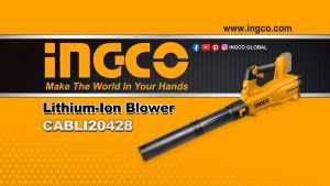 Brushless Cordless Blower 8.5m³ INGCO CABLI20428 Mesin Tiup Daun P20S