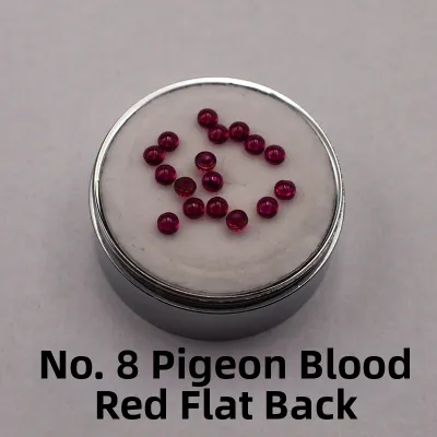 Round Smooth Deep Red Gemstone