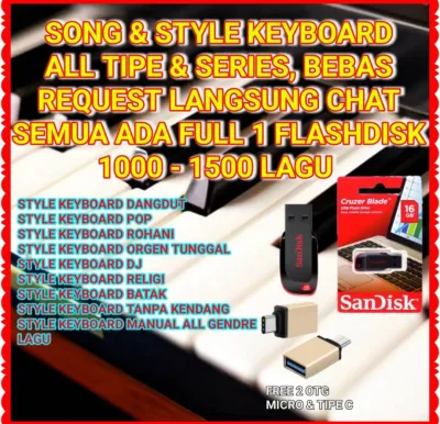 FLASHDISK ORIGINAL 16GB ISI LAGU STYLE KEYBOARD-STYLE KEYBOARD YAMAHA PS-STYLE KEYBOARD LAGU ROHANI - STYLE KEYBOARD YAMAHA PSR E 463-STYLE KEYBOARD YAMAHA-STYLE KEYBOARD-STYLE KEYBOARD SX 700 LAGU POP-STYLE KEYBOARD KONG EK 50-FLASHDISK STYLE KEYBOARD