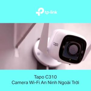 Camera IP Wifi TP-Link Tapo C310 3MP Giám Sát An Ninh Ngoài Trời Phát hiện chuyển động Hình siêu nét Chống nước IP66 Đàm thoại 2 chiều Bảo hành 24 tháng