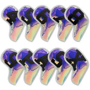 หัวกอล์ฟเหล็กมันวาวปลอกเหล็กทรงเตารีดจำนวน4-9 ASPX 10ชิ้น