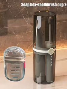 CSR Travel Mouthwash Cup Portable Storage Soap Box Teeth Cup Electric Toothbrush Holder Mouthwash CupSet