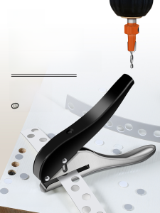 คีมเจาะเป็นมิตรกับสิ่งแวดล้อมสแตนเลสเครื่องมือคู่มือสําหรับงานไม้ไม่ต้องใช้ตะปูเครื่องเจาะตําแหน่ง