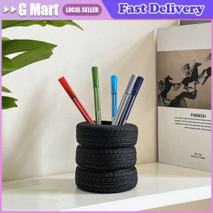 Unique Design Pen Holder Creative Tire Shape Student Pencil Holder Desktop Stationery Storage Box Office Desk Organizer Creative Tire Shaped Pen Holder - Unique Office Desk Organizer Office Supplies Desktop Multifunctional Storage Decorations