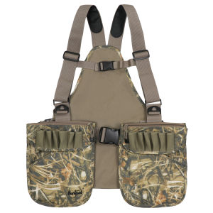 N Hunting Vest Camouflage Upland Waterfowl Vest Meadow Lightweight with Hunting Game Duck Pouch and Pockets for Hunting Fishing