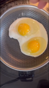 Center Point Stainless Steel Non Stick Wok Pan Honeycomb Stainless Pan Wok For Induction Cooker & Gas Stove 32cm