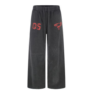 Aged Washed Retro Loose Fit Sweatpants
