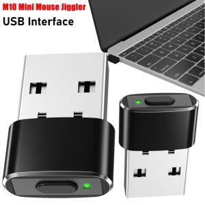 M8 M10 Mouse Jiggler Silent Automatic Mouse Mover Undetectable USB ON/Off Auto Mouse Moving Simulator For Keeping Computer Awake
