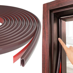 6M Silicone Rubber Sealing Strip Self Adhesive Doors Window Soundproofing Weather Stripping Gap Blocker I Type Insulation Tape