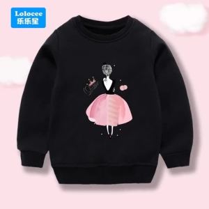 Áo Nỉ Cotton Phù Hợp Cho Bé Gái Mùa Thu Có In Hình Trái Tim Áo Chui Đầu Cổ Tròn Dài Tay Cho Chị Em Hàng Dệt Kim Đáng Yêu