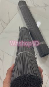 Ruji diameter 2mm panjang 70cm isi 200 batang lidi sangkar hitam kandang burung