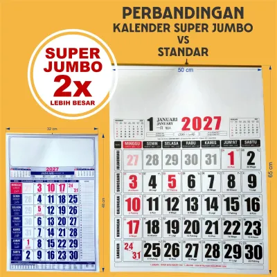 BSR-UKURAN BESAR JUMBO 2027 KALENDER 12 HAL