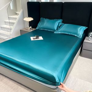 Miumiu Satin Silk Bedsheets 3in1 Set Full Garterized Cooling Sliky Bedsheet Single / Double / Queen / King Size