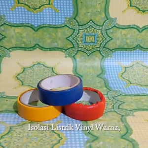 ISOLASI LISTRIK VINYIL WARNA (RANDOM) 1pcs