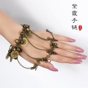 Big Chinese Journey to the West Zixia Fairy Same Bracelet Bell Ring Integrated Retro Dance Performance Ear Cleaning Retro-Style Accessories