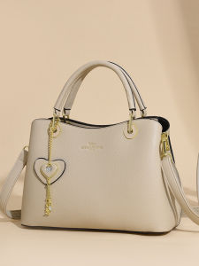 Kangaroo Genuine Leather Handbag Womens Fashionable Practical Crossbody Bag Moms Style Soft Tote Urban Minimalist Daily Use