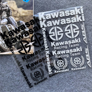 Kawasaki Reflective Set Sticker Motorcycle Emblem Badge Wheat Ears Stickers for Fury125 Barako175 HD3 Ninja H2R ZX130 Aura W175 AR80 Z400 Curve Visor Wind125