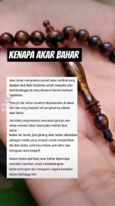 *PAGARDlRl* Gelang Tasbih Akar Bahar 33 Butir Urat Emas - PADU  [TEMBUS CAHAYA]