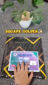 Sarung Kasur Busa Resleting Aesthetic Motif Line Square Ukuran 90x200x15 cm dan 120x200 x15 cm