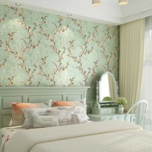 Wallpaper Home Modern Simple Plain Color Thickening Self-adhesive Non-Woven Wallpaper Waterproof And Moisture-Proof Rural Bedroom Living Room