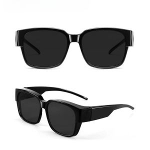 Fashionable Oversized Sunglasses Luxurious Driving Fishing Travel Retro Clip on Square Sunglasses