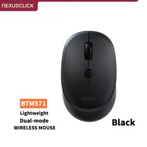 NexusClick Silent Dual Mode Wireless Mouse 3 Million Clicks Durable Rechargeable 3200 DPI Adjustable Mouse for Computer Tablet