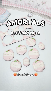 Set 8 Bông Mút Amortals Farmer Tự Xé Tán Nền Che Khuyết Điểm Đàn Hồi Siêu Mềm Mịn Cao Cấp