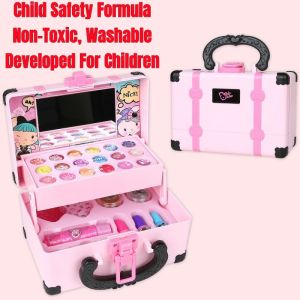 Princess Makeup Dressing Box Set Eyeshadow Blush Lipstick Makeup Handbag Set Kids Cosmetics Makeup Toys Kit For Girl
