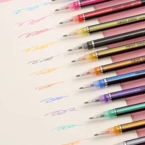 12/18/24/36/48/60colors Stationery Colored Neutral Watercolor Pens Highlighters Drawing Pens and Glitter Notebook Pens