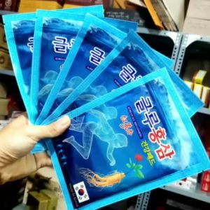 [Combo 5 gói] Cao dán hồng sâm hàn quốc Glu xanh gói 20 miếng - Chăm sóc chấn thương giảm đau nhức tranglinhkorea