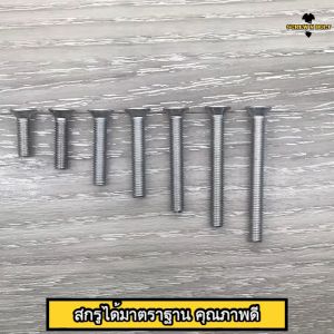 น็อต สกรู หัวเตเปอร์ แฉก F+ สแตนเลส 304 เกลียวมิล หยาบ M4 / Flat Head Phillip Machine Screw SUS304 M4 น็อตหัวเตเปอร์ - Lazada