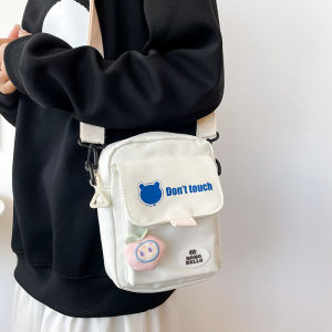 Túi Đeo Vai Đơn Phong Cách Nhật Bản Dễ Thương Cho Nữ Túi Đeo Chéo Mềm Màu Trơn Đa Năng Túi Học Sinh Túi Đeo Vai Mềm