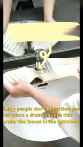 Silicone Faucet Absorbent Mat Kitchen Sink Splash Guard Sink Water Splash Guard Bathroom Countertop Protector Sink Draining Mat