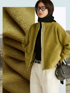 Half-high Collar Double-sided Orlon Thick Jacket for Fall and Winter