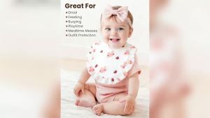 3pcs/set Solid White Cotton Gauze Lace Baby Towel Newborn Feeding Saliva Towel Bandana Baby Cotton Bibs
