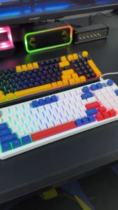 zifriend BM Series Full Key knobbed sdengan kenop 108/98/87 Keys Membrane Mute Keyboard Single Module Hybrid Optical Mechanical appearance Keyboard Free Replacement for damage within 24 monthsnths