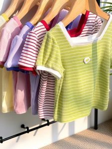 Candy Color Icy Silk Sweet T-Shirt