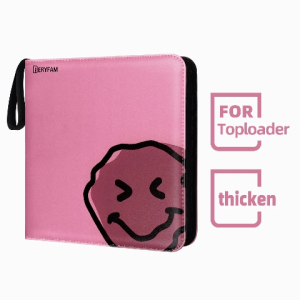 BERYFAM Toploader Binder Album Pink Photocard Binder 240Pocket for Toploader Sports Cards Blueberry Series